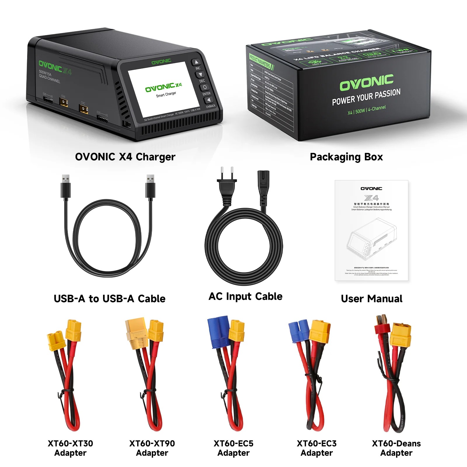 Ovonic X4 AC500W 4 Channel Sma - đánh giá và giá Drone Battery Smart