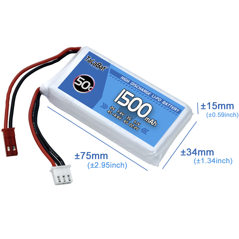 3Pcs TalaBat 50C 1500mAh 7.4V  - đánh giá và giá Drone Battery Li-Ion