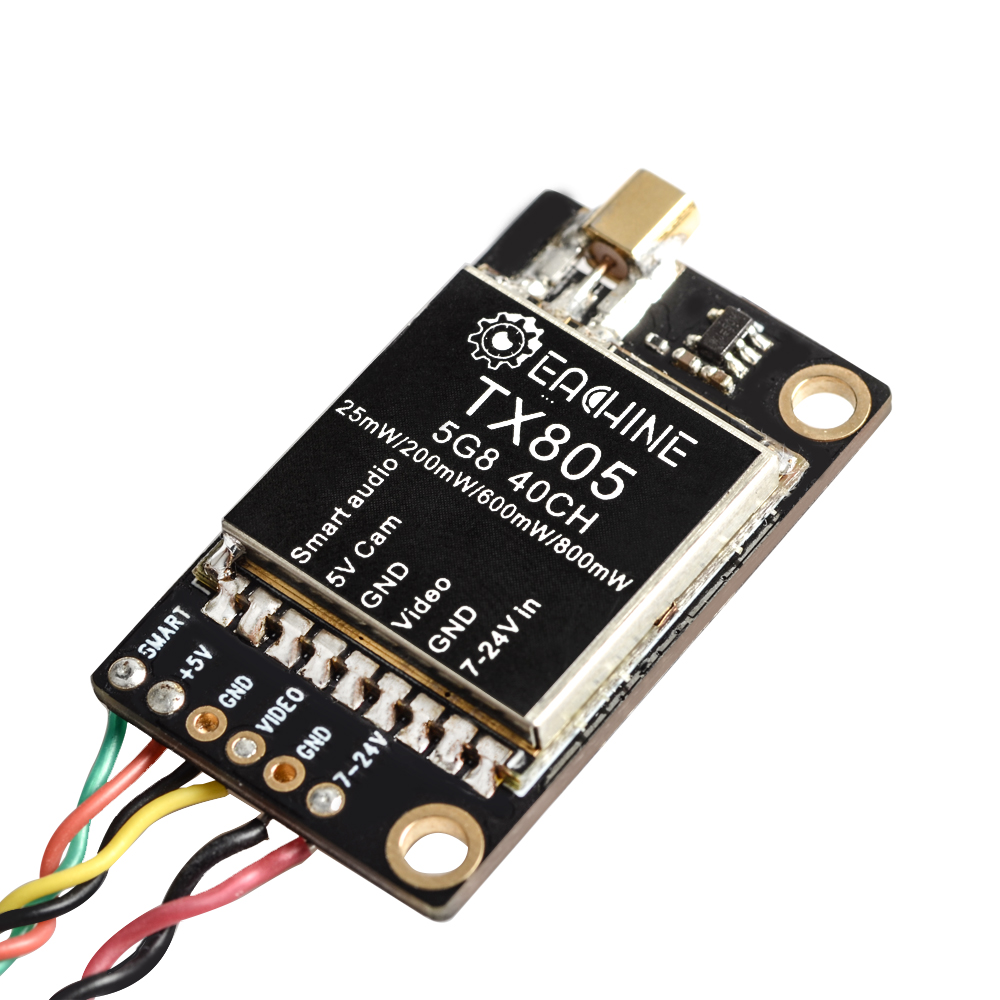 Eachine TX805 VTX 5.8G 40CH 25 - đánh giá và giá Drone Battery Smart